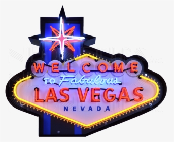 Welcome To Fabulous Las Vegas Neon Sign In Shaped Steel - Neonetics Las Vegas Sign, HD Png Download, Transparent PNG