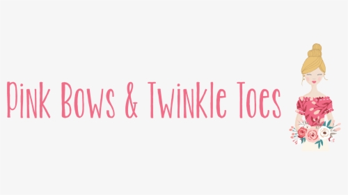 Pink Bows & Twinkle Toes - Calligraphy, HD Png Download, Transparent PNG