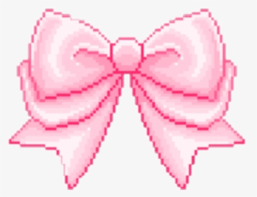#pinkbow #pink #bow #pinkgoth #goth #cutie #cute #aesthetic - Cute Pixel Art Transparent, HD Png Download, Transparent PNG