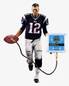 Automatic Tire Inflator Used By Tom Brady - Tom Brady And A Tire Gauge, HD Png Download, Transparent PNG
