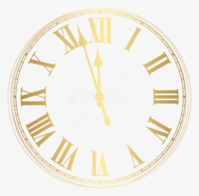 Free Png New Year Clock Png Images Transparent - New Years Eve Clock Png, Png Download, Transparent PNG