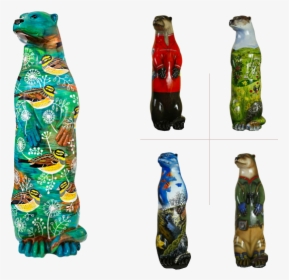 Images Of Otter Art - Water Bottle, HD Png Download, Transparent PNG