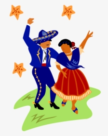 Transparent Salsa Dance Clipart - Transparent Mexican Dance Clipart, HD Png Download, Transparent PNG
