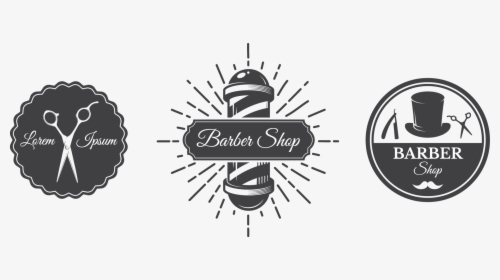 Barbers Pole Logo Barber - Barber Shop Logo Png, Transparent Png, Transparent PNG