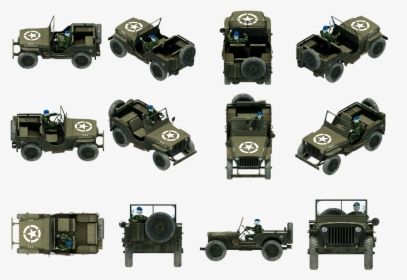 Wj - Jeep Willys Top View, HD Png Download, Transparent PNG