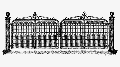 Fancy Gate Png Image - Fence, Transparent Png, Transparent PNG