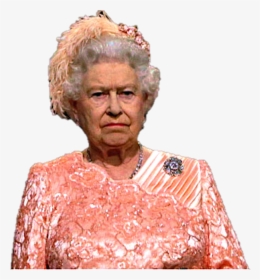 The Queen Png - Queen Elizabeth Serious Face, Transparent Png, Transparent PNG