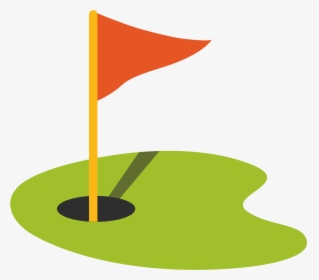 Golf Flag In Hole - Golf Hole Clipart Png, Transparent Png, Transparent PNG