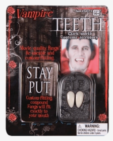 Vampire S Stage Fangs - Put On Vampire Teeth, HD Png Download, Transparent PNG