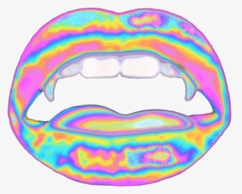 Transparent Vampire Teeth Png - Holographic Face, Png Download, Transparent PNG