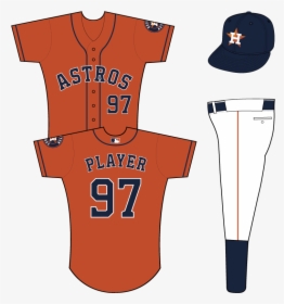 Houston Astros Orange Uniforms - Kc Royals Black Jersey, HD Png Download, Transparent PNG