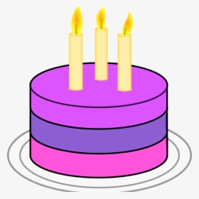 Birthday Cake Free To Use Clip Art - Simple Birthday Cake Png, Transparent Png, Transparent PNG