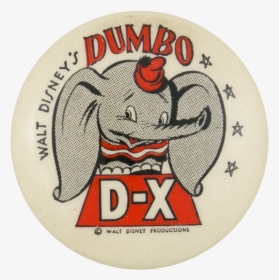 Walt Disney S Dumbo Entertainment Button Museum - Dumbo, HD Png Download, Transparent PNG