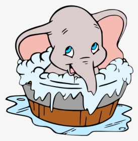 Transparent Taking A Bath Clipart - Disney Dumbo Coloring Page, HD Png Download, Transparent PNG