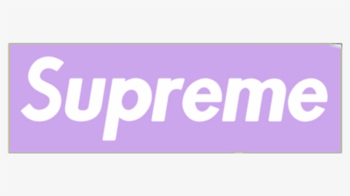 Supreme Logo Png Purple - Light Purple Supreme Sticker, Transparent Png, Transparent PNG