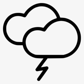 Cloud Thunder Lightning Weather Comments - Rain Fall Clipart Png, Transparent Png, Transparent PNG