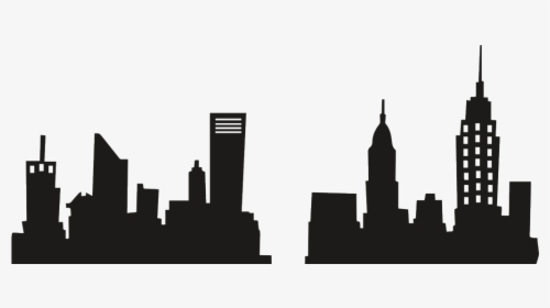 New York City Skyline Silhouette Png Image Royalty - New York City Building Clipart, Transparent Png, Transparent PNG