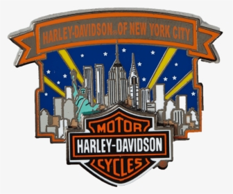 Nyc Skyline Pin - Pins Harley Davidson New York, HD Png Download, Transparent PNG
