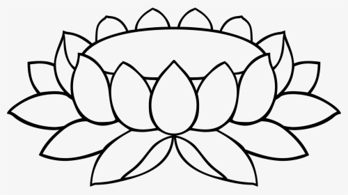 File Lotus Padma 12a Svg Wikimedia Commons - Lotus Line Art Png, Transparent Png, Transparent PNG