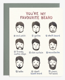 Stylish Beard & Moustache Greeting Card - Poster, HD Png Download, Transparent PNG