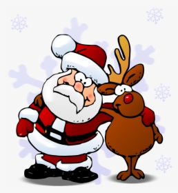 Rudolph Free Clipart - Funny Christmas Tree Clipart, HD Png Download, Transparent PNG