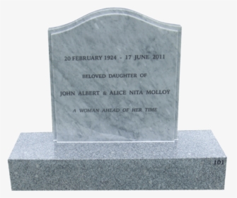 L11 Carrara Marble Headstone Image - Headstone, HD Png Download, Transparent PNG