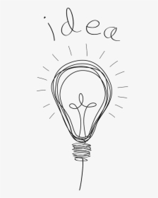 Bulb Drawing Doodle - Storyboard Powerpoint Presentation, HD Png Download, Transparent PNG