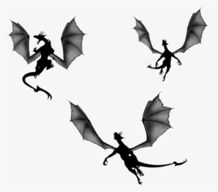 Game Of Thrones Dragon Silhouette Clip Art Silhouettes - Game Of Thrones Dragon Silhouette, HD Png Download, Transparent PNG