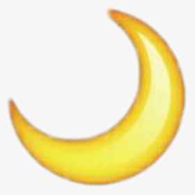Moon Moonemogi Emogi Luna Emoticones Png Overlay Tumblr - Iphone Moon Emoji Png, Transparent Png, Transparent PNG