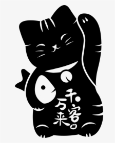 Japan - Maneki Neko White Cartoon, HD Png Download, Transparent PNG