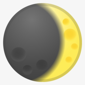 Waxing Crescent Moon Icon - Lua Crescente Emoji, HD Png Download, Transparent PNG