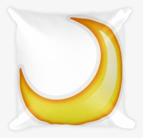 Emoji Pillow Crescent Moon Just Emoji Rh Justemoji - Throw Pillow, HD Png Download, Transparent PNG