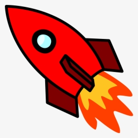 Transparent Rocketship Png - Red Rocket Clipart, Png Download, Transparent PNG