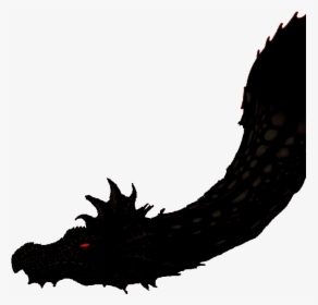 Peachy Dragon Dragon Silhouette - Deer, HD Png Download, Transparent PNG