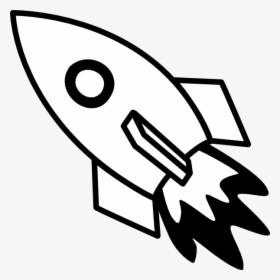 Rocket Ship Svg Clip Arts - Rocket Clipart Black And White, HD Png Download, Transparent PNG