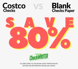 Deluxe Checks Vs Blank Check Paper - Poster, HD Png Download, Transparent PNG