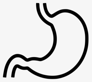 Svg Png Icon Free - Stomach Black And White Clipart, Transparent Png, Transparent PNG