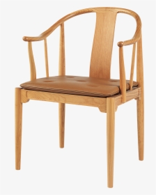 China Chair 4283 Cherry With Walnut Elegance Leather - Hans Wegner Chinese Chair, HD Png Download, Transparent PNG