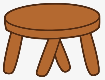 Stool Clipart - Cartoon Table Transparent Background, HD Png Download, Transparent PNG