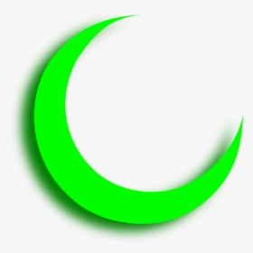 Moon Png Clipart -crescent Moon Green Png, Transparent - Clipart Of Crescent Shape, Png Download, Transparent PNG