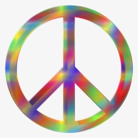 Peace Symbol Png - Psychedelic Peace Sign Png, Transparent Png, Transparent PNG