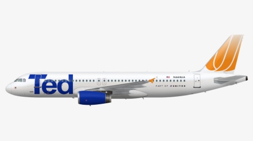 United Airlines Airbus A320 - Airbus A320 Family, HD Png Download, Transparent PNG