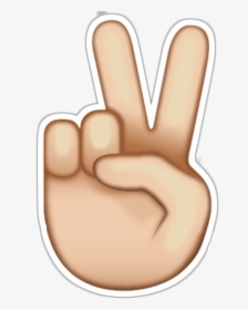 Peace Emoji Transparent Background - Emoji Transparent Peace Sign, HD Png Download, Transparent PNG