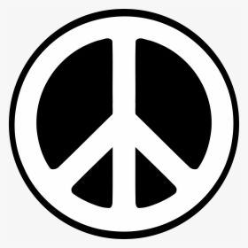 Peace Symbol Png Photo - White And Black Logo, Transparent Png, Transparent PNG