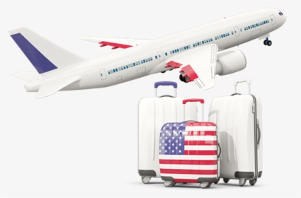 Luggage With Airplane - Italy Airplane Png, Transparent Png, Transparent PNG