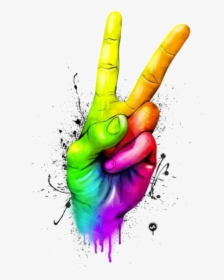 #ftehandsigns #handsigns #hand #signs #peace - Cool Peace Hand Symbol, HD Png Download, Transparent PNG