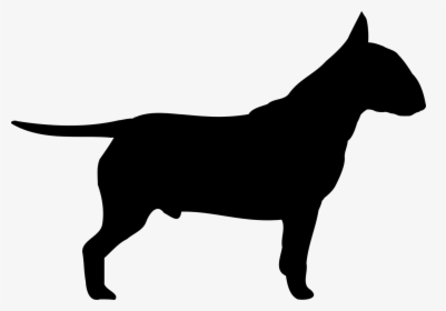 Bull Terrier Silhouette Vector, HD Png Download, Transparent PNG
