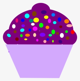 Purple Cupcake Clip Art, HD Png Download, Transparent PNG