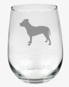Staffordshire Bull Terrier Dog Stemless Wine  title - Bull Terrier (miniature), HD Png Download, Transparent PNG