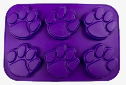 Pawprint Cupcake Or Muffin Pan Purple - Silicone Molds Png, Transparent Png, Transparent PNG